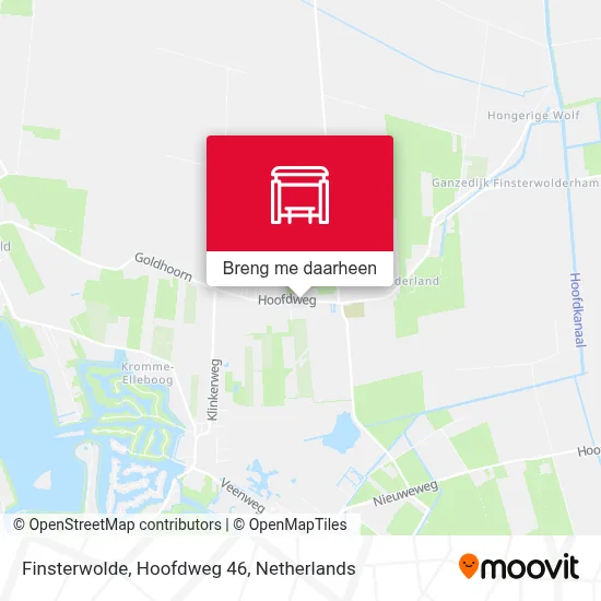 Finsterwolde, Hoofdweg 46 kaart