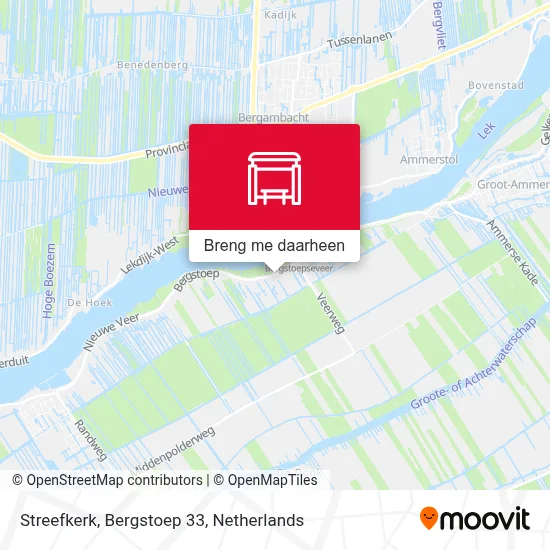 Streefkerk, Bergstoep 33 kaart