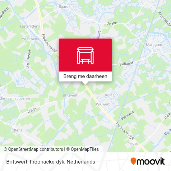 Britswert, Froonackerdyk kaart