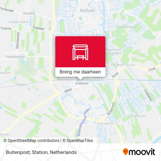 Buitenpost, Station kaart