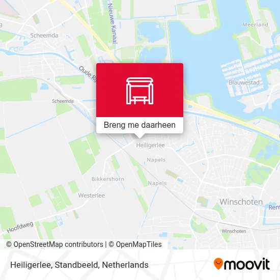Heiligerlee, Standbeeld kaart