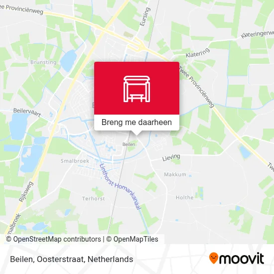 Beilen, Oosterstraat kaart