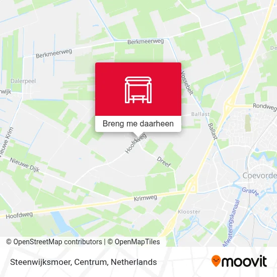Steenwijksmoer, Centrum kaart