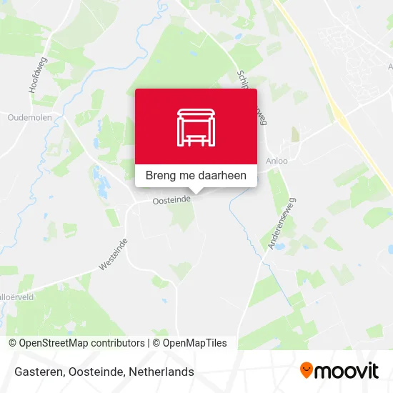 Gasteren, Oosteinde kaart