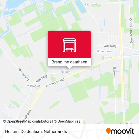 Hellum, Deldenlaan kaart