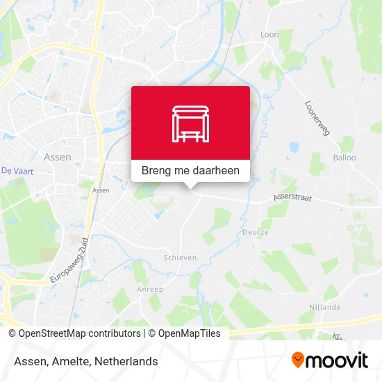 Assen, Amelte kaart