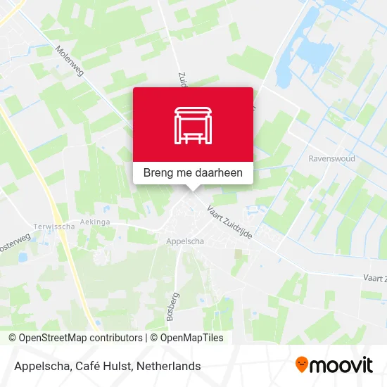 Appelscha, Café Hulst kaart