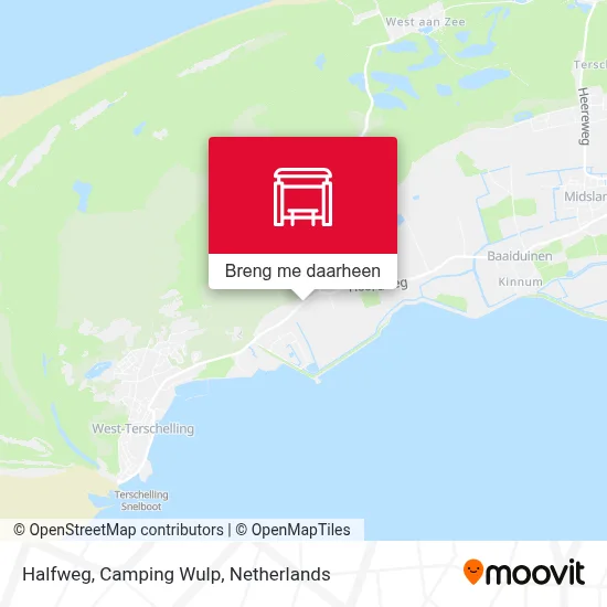 Halfweg, Camping Wulp kaart