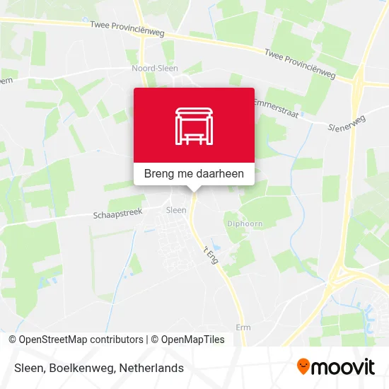 Sleen, Boelkenweg kaart