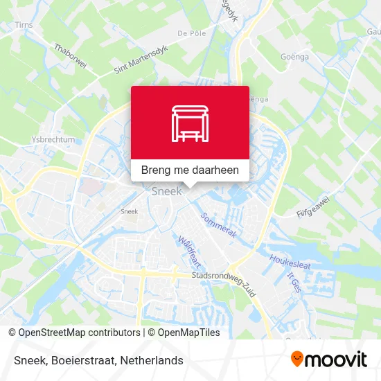Sneek, Boeierstraat kaart