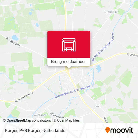 Borger, P+R Borger kaart