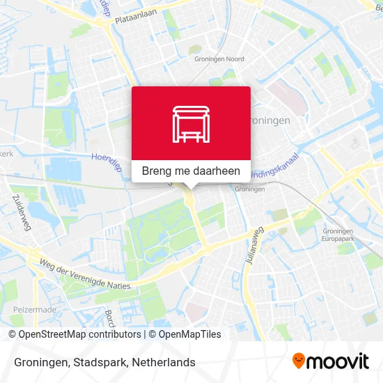 Groningen, Stadspark kaart