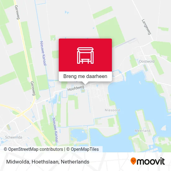 Midwolda, Hoethslaan kaart