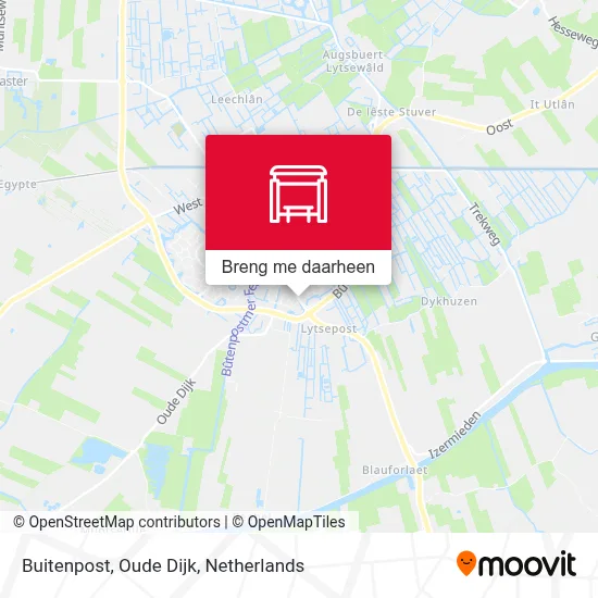 Buitenpost, Oude Dijk kaart