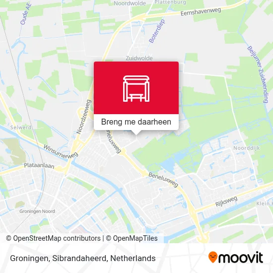 Groningen, Sibrandaheerd kaart