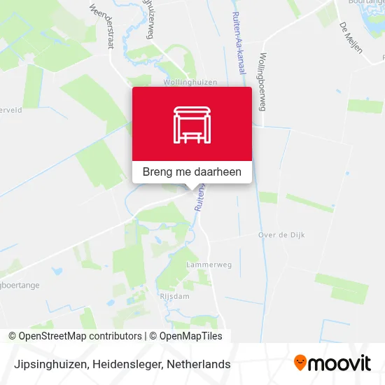 Jipsinghuizen, Heidensleger kaart