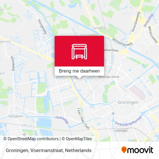 Groningen, Voermanstraat kaart