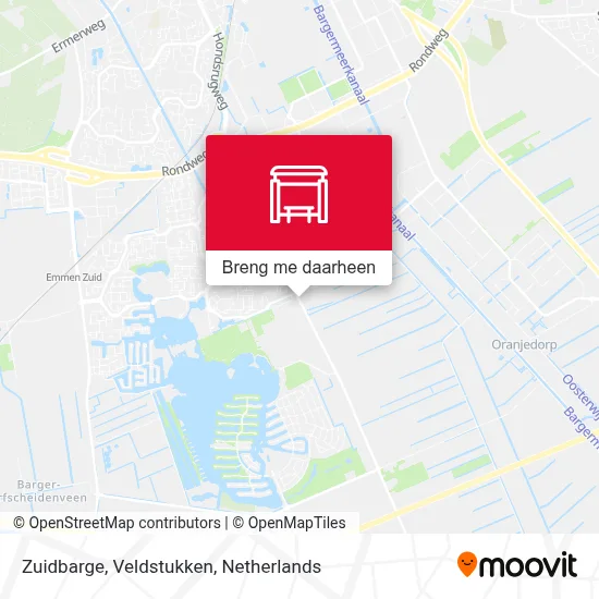 Zuidbarge, Veldstukken kaart