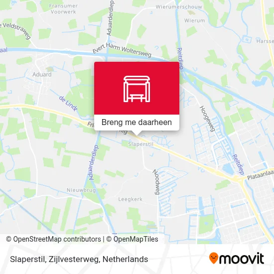 Slaperstil, Zijlvesterweg kaart