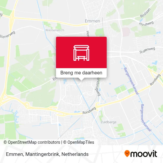 Emmen, Mantingerbrink kaart