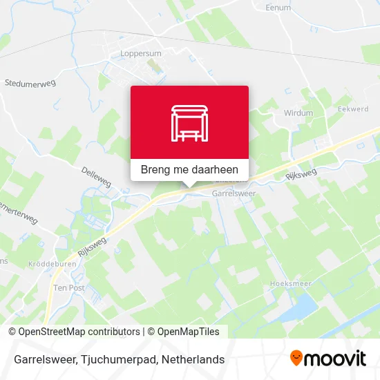Garrelsweer, Tjuchumerpad kaart