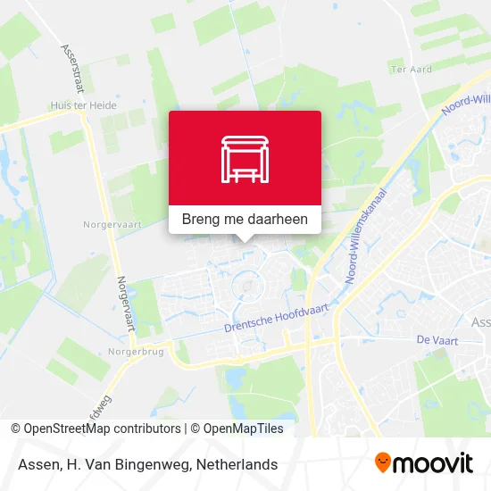 Assen, H. Van Bingenweg kaart
