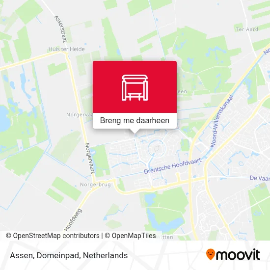 Assen, Domeinpad kaart