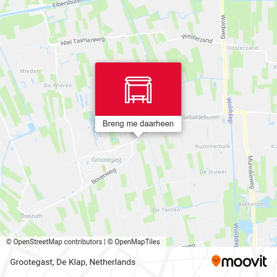 Grootegast, De Klap kaart