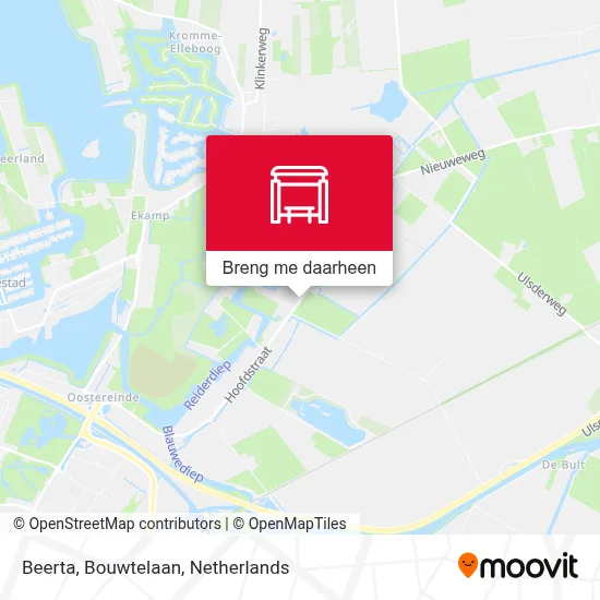 Beerta, Bouwtelaan kaart