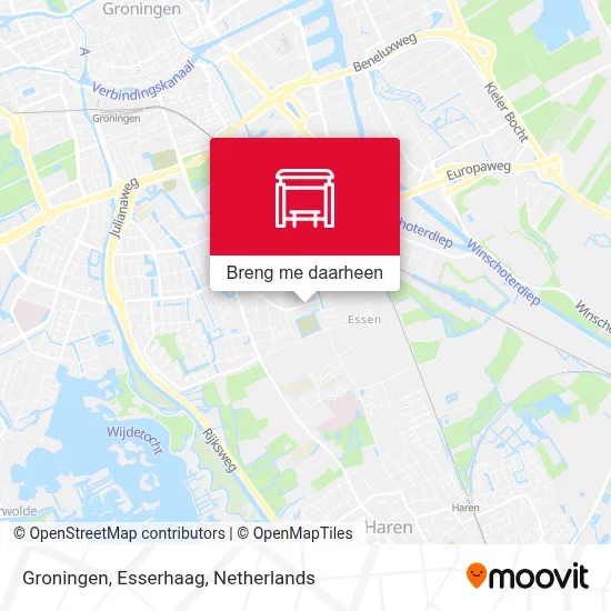 Groningen, Esserhaag kaart