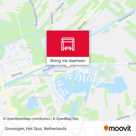 Groningen, Het Spui kaart