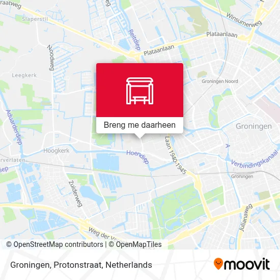 Groningen, Protonstraat kaart