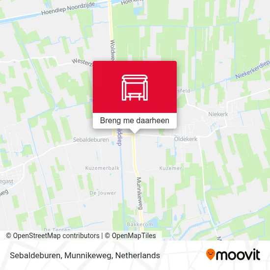Sebaldeburen, Munnikeweg kaart