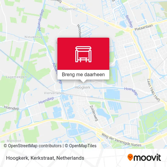 Hoogkerk, Kerkstraat kaart