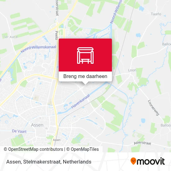 Assen, Stelmakerstraat kaart