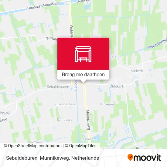 Sebaldeburen, Munnikeweg kaart