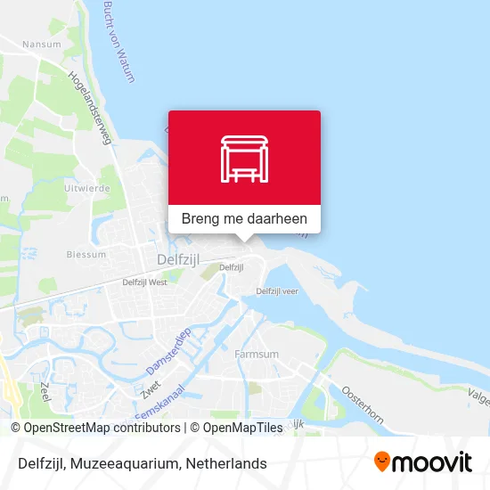 Delfzijl, Muzeeaquarium kaart