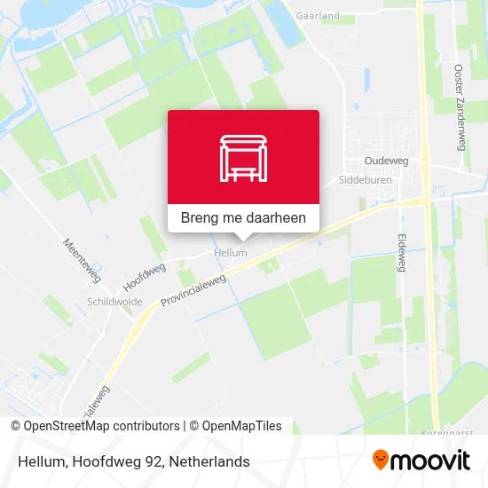 Hellum, Hoofdweg 92 kaart