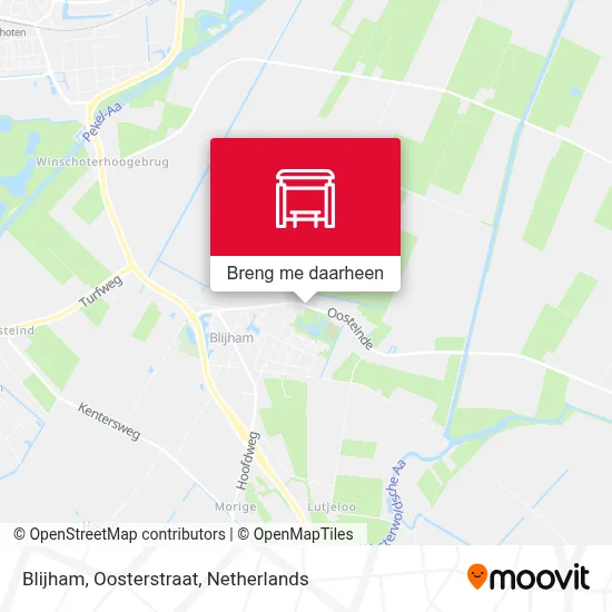 Blijham, Oosterstraat kaart