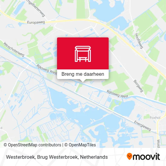 Westerbroek, Brug Westerbroek kaart