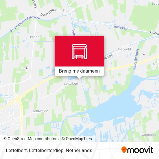 Lettelbert, Lettelberterdiep kaart