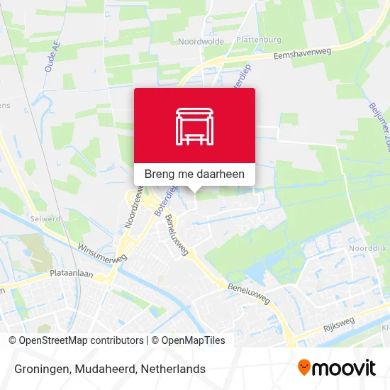 Groningen, Mudaheerd kaart