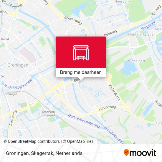 Groningen, Skagerrak kaart