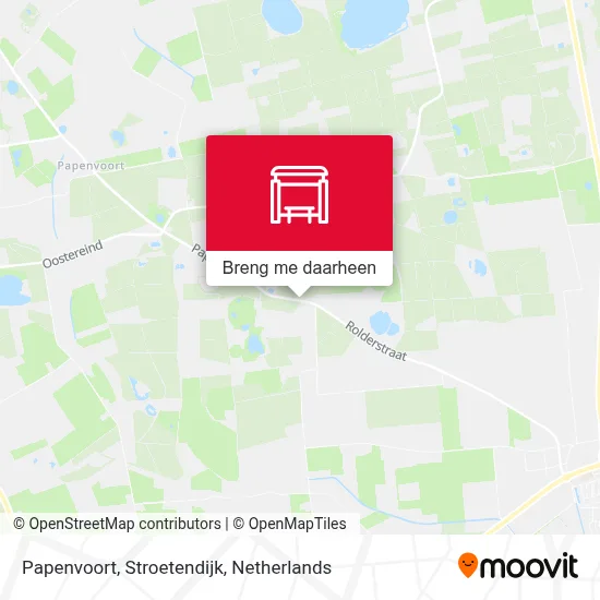Papenvoort, Stroetendijk kaart