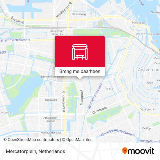 Mercatorplein kaart