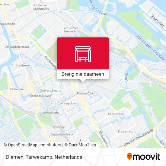 Diemen, Tarwekamp kaart