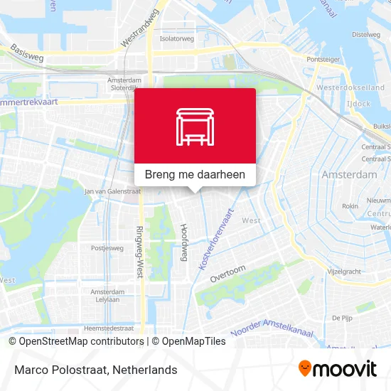 Marco Polostraat kaart