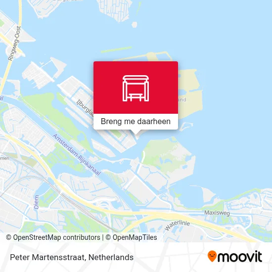 Peter Martensstraat kaart