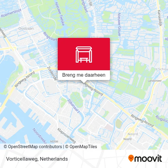 Vorticellaweg kaart