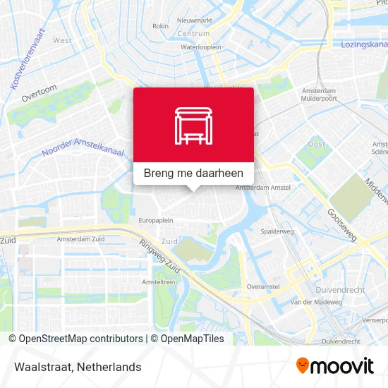 Waalstraat kaart